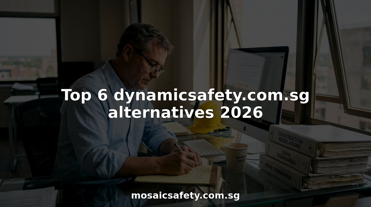 Consultant reviewing safety documents in city office