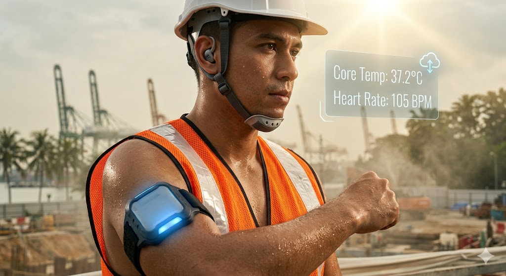 IoT wearables heat stress Singapore