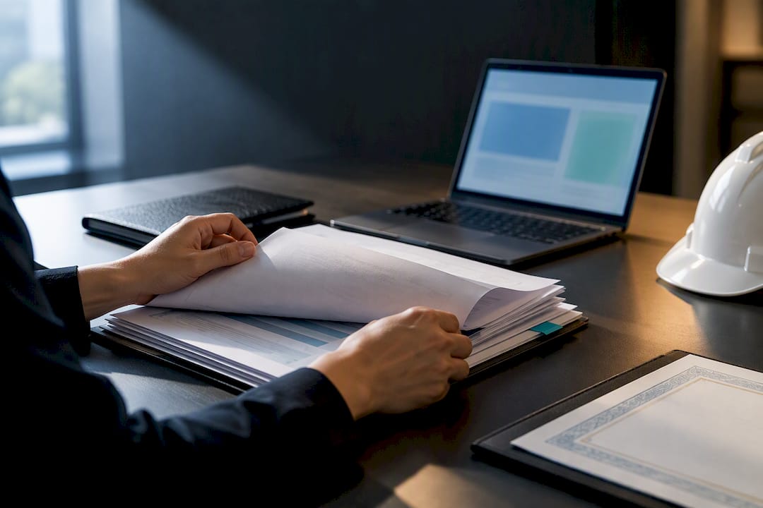 Construction tender evidence pack under review
